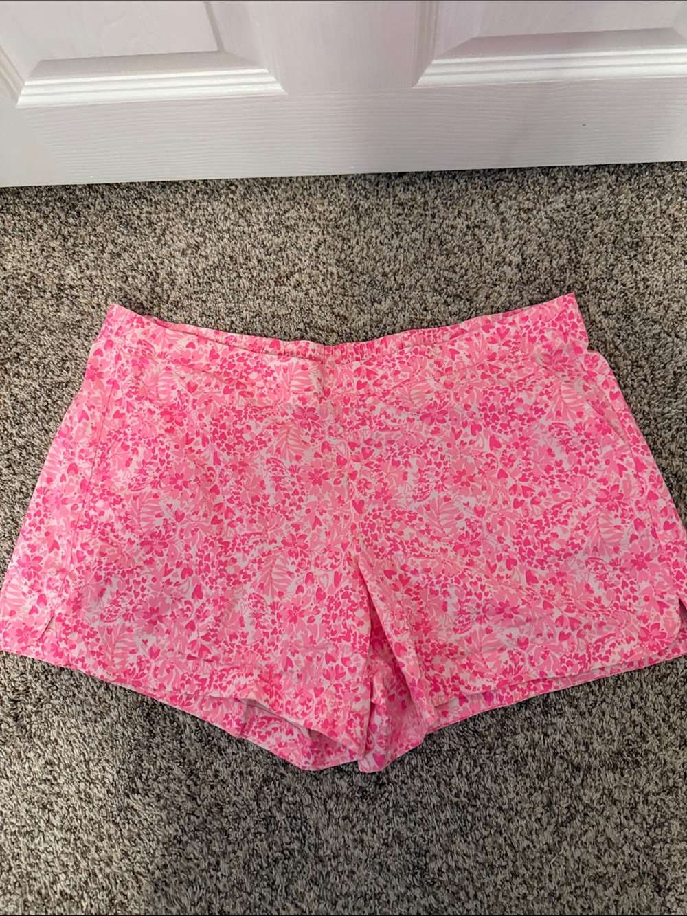 Women’s Pink Floral Shorts - Lightweight Summer Short Lilly Pulitzer